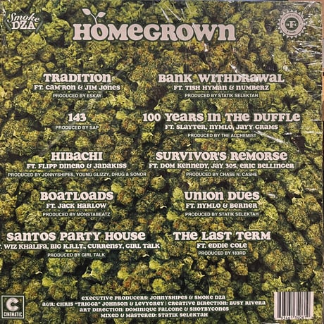Smoke DZA / Homegrown (LP)