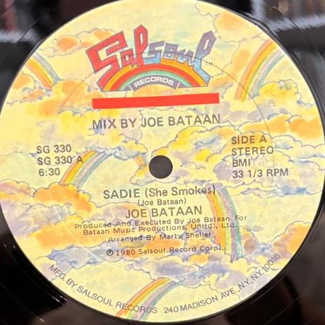 Joe Bataan / Sadie (She Smokes) (12")