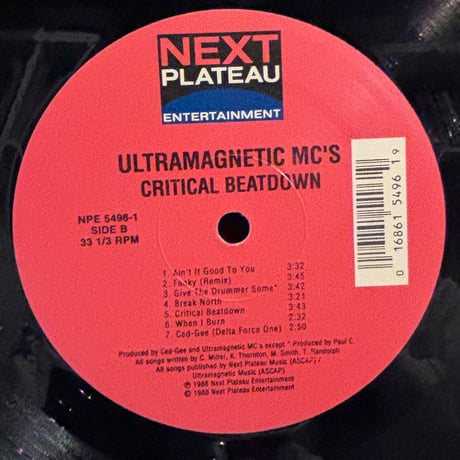 Ultramagnetic MC's / Critical Beatdown (LP)