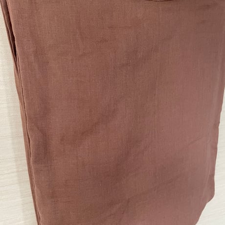真綿おいね仕立て上がり品　オーガニックコットンダブルガーゼ　ブラウンベージュFREE