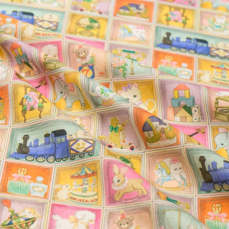 "TOYナイトボックス - カラフル"　コットンローン　DP-4440-11