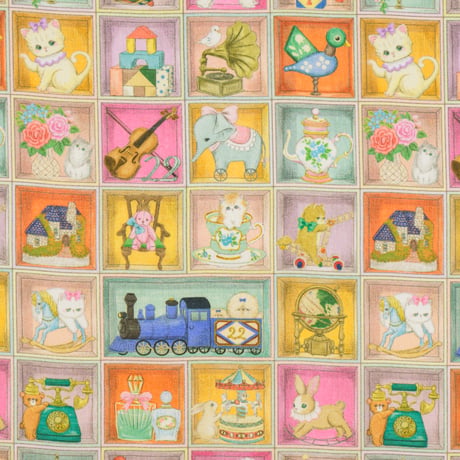 "TOYナイトボックス - カラフル"　コットンローン　DP-4440-11