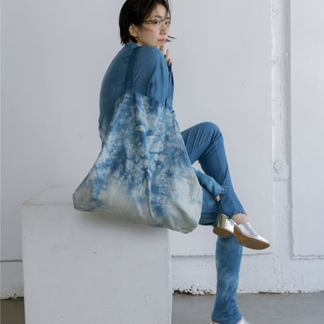 NO. 81  LINEN MONSTER BAG    藍