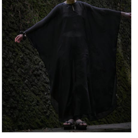 NO.64 RAMIE DRESS 黒　【8/25〜発送】
