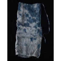 NO.98  LINEN GAUZE WRAP SKIRT  藍  -花影-