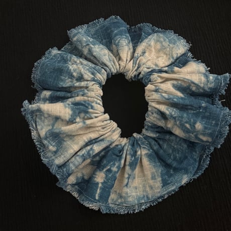 NO.90 LINEN CHOUCHOU 藍/珈琲