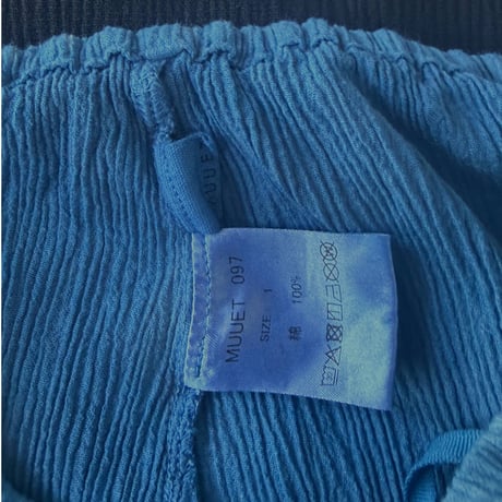 NO.97 高島ちぢみ　SAMUE PANTS  藍  -静寂-【SIZE1】