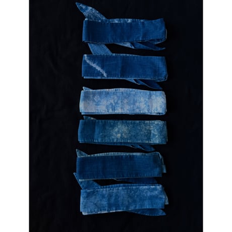 NO. 108 LINEN OBI   帯ベルト  藍
