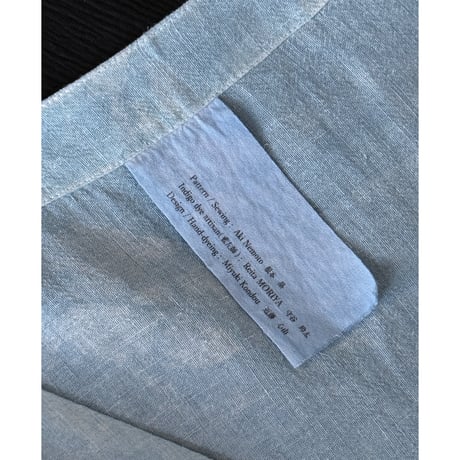 NO.88 PREMIUM HEMP DRESS 藍   -繋ぐ-