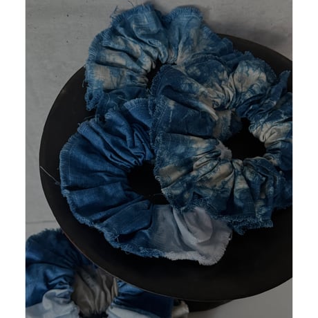 NO.90 LINEN CHOUCHOU 花霞/藍