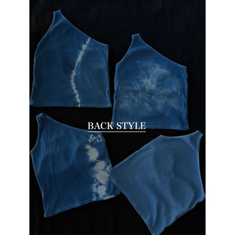 NO.74  RIB ONESHOULDER  藍