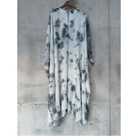 NO.64  RAMIE KAFTAN DRESS  炭色　-花影-【SIZE0】