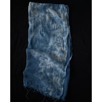 NO.98  LINEN GAUZE WRAP SKIRT  藍  濃い-陰陽-