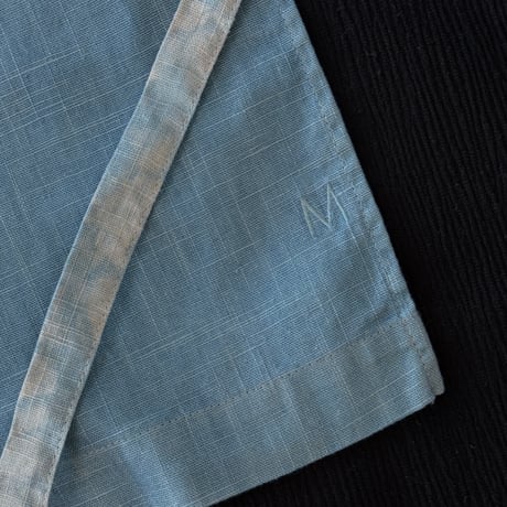 NO. 82  LINEN MAEKAKE    藍