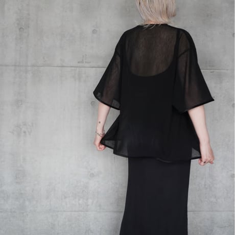 NO.66 COTTON TULE A-LINE TEE  -風円-