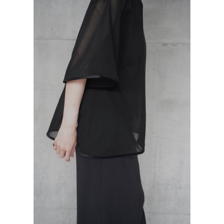 NO.66 COTTON TULE A-LINE TEE  -風円-