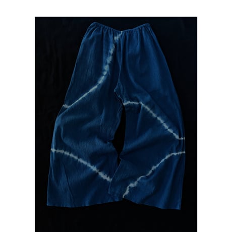 NO.97 高島ちぢみ　SAMUE PANTS  藍  -繋ぐ-【SIZE0】