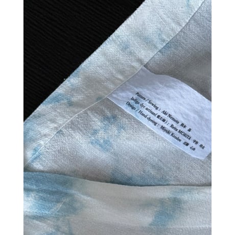 NO.88 PREMIUM HEMP DRESS 藍   -花影-
