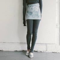 NO.86  COTTON SILK RIBBED SLIM PANTS  濃灰(無地)