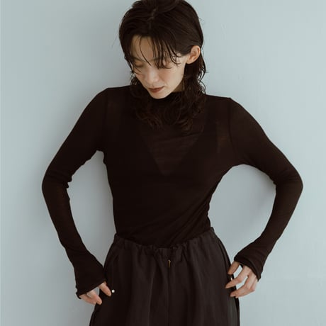 NO.107  ZUKIN SHEER TOP