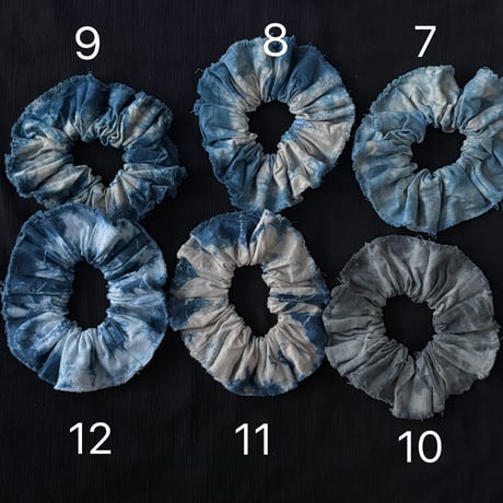 NO.90 LINEN CHOUCHOU 花霞/藍
