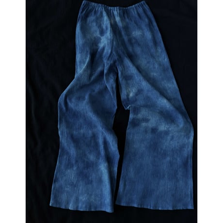 NO.97 高島ちぢみ　SAMUE PANTS  藍  -静寂-【SIZE1】