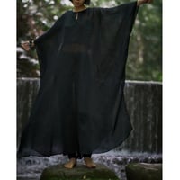 NO.64 RAMIE DRESS 黒　【8/25〜発送】