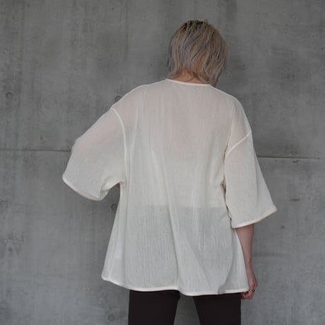 NO.66 COTTON TULE A-LINE TEE  -風円-