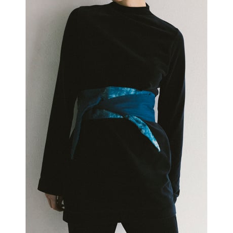 NO. 108 LINEN OBI   帯ベルト  藍