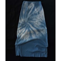 NO.75  RIB A-LINE MAXI SKIRT  藍  -魂-