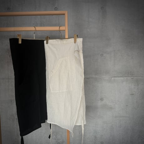 NO.84 WOOL SHEER 【MIDI】APRON