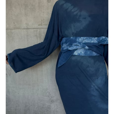 NO. 108 LINEN OBI   帯ベルト  藍