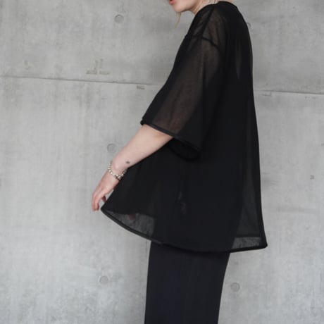 NO.66 COTTON TULE A-LINE TEE  -風円-