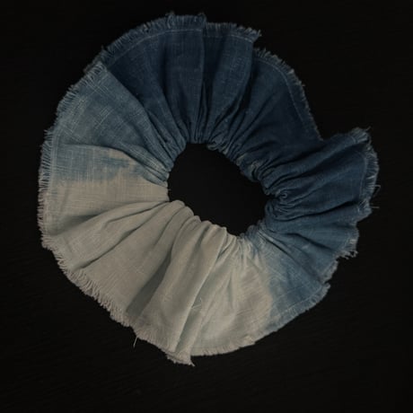 NO.90 LINEN CHOUCHOU 藍/珈琲
