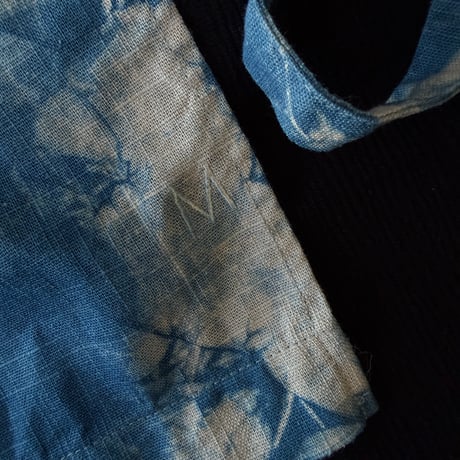 NO. 82  LINEN MAEKAKE    藍