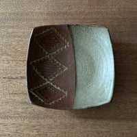 工房コキュ　5.5寸スクエア皿 C1B (約17×17cm）