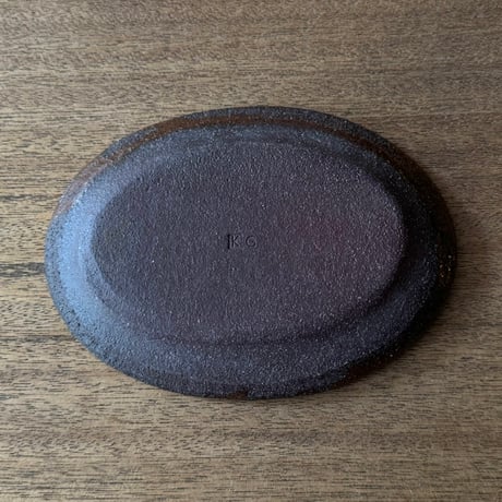 紀窯　中川紀夫　オーバル皿 K9A (約17×12cm)