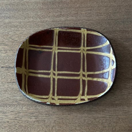 紀窯　中川紀夫　丸長方鉢 K5A (約17×13cm)