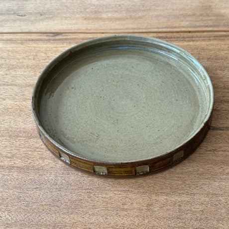 セレン のあ　ハンバーグ皿 セ4A（直径約22cｍ）