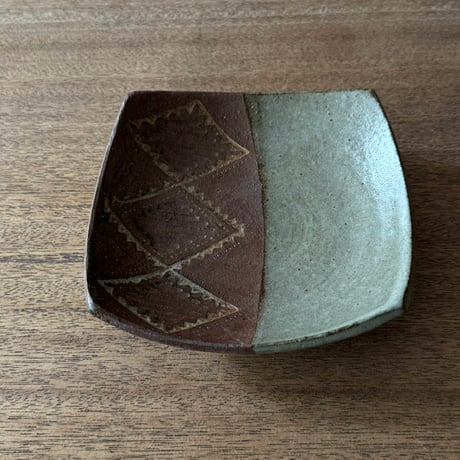 工房コキュ　5.5寸スクエア皿 C1A (約17×17cm）