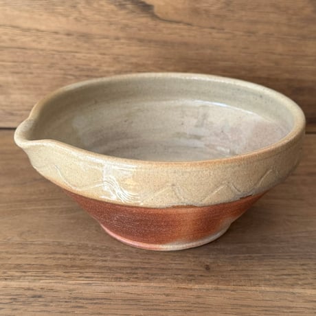 川尻製陶所　片口浅鉢 K5片D （直径約15.5cm)
