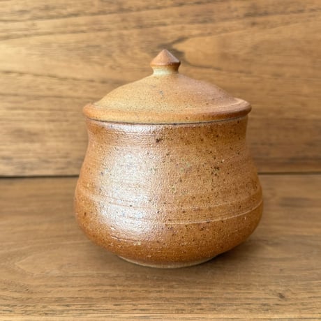 川尻製陶所　塩壷M 下膨れ シM下J