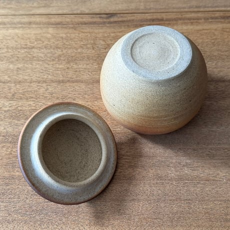 川尻製陶所　塩壷L 丸形 シL丸