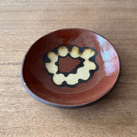紀窯　中川紀夫　丸皿 K4A (直径約16cm)