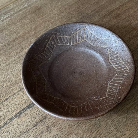 工房コキュ　５寸平皿 C4B (直径約15.5cm)