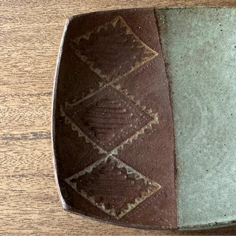 工房コキュ　5.5寸スクエア皿 C1A (約17×17cm）