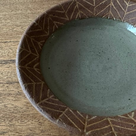 工房コキュ　５寸皿 C3B (直径約16cm）