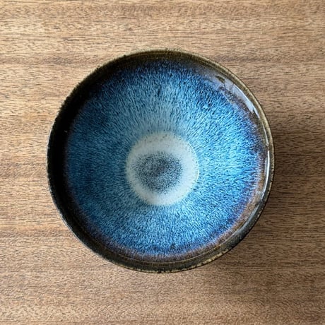 村澤陶苑 村澤享　藁灰釉小鉢 ム21A (直径約15cm)
