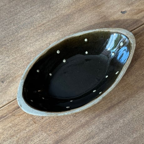 えのきだ窯 榎田智　カレー皿 エ9A (約27.5×16cm)