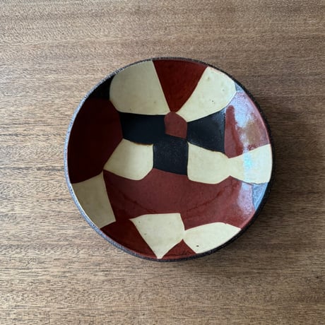 紀窯　中川紀夫　丸皿 K4D (直径約16cm)